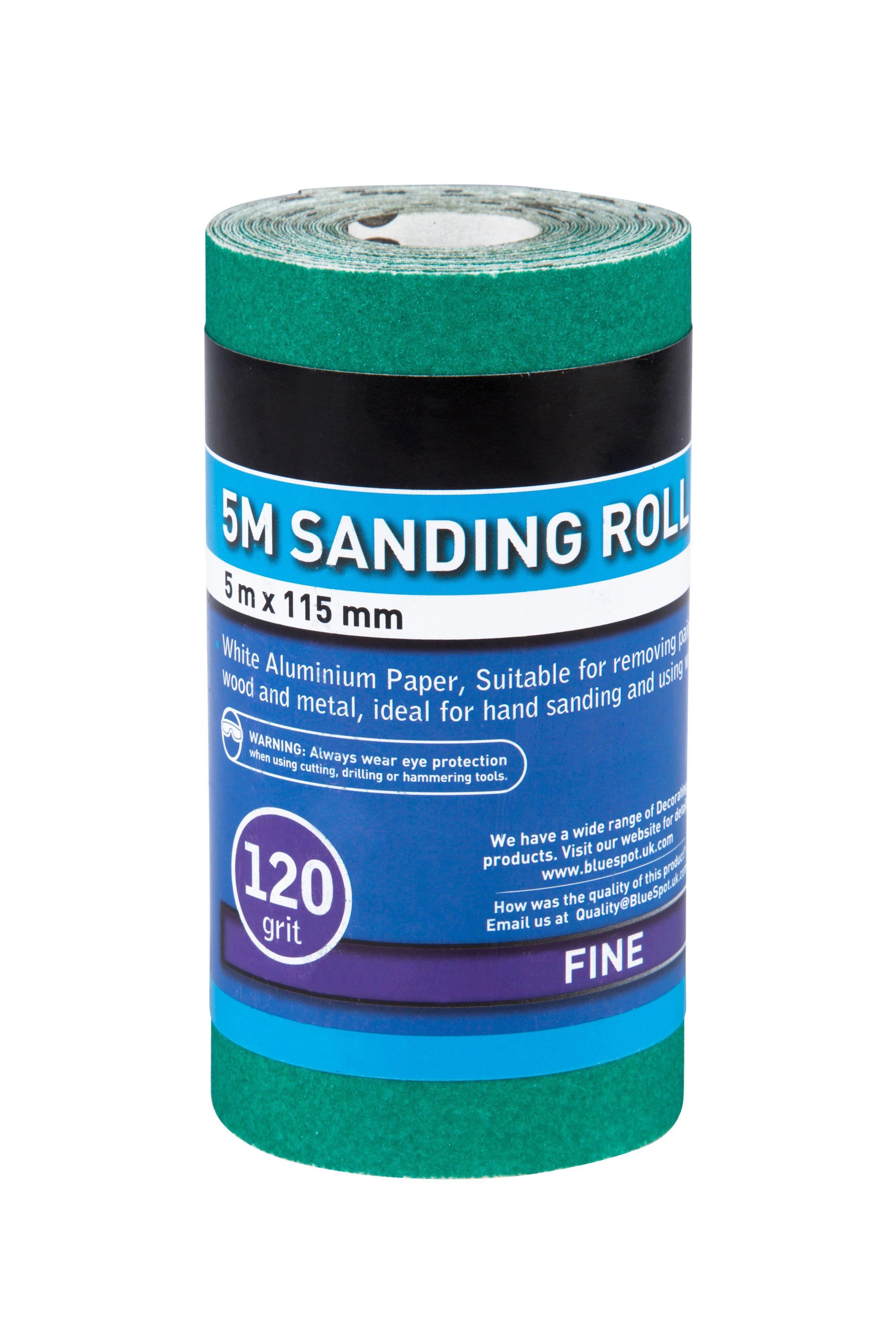 Blue Spot Tools 5mtr 115mm Sanding Roll 120 Grit
