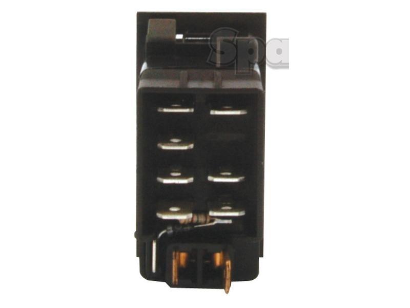 Rocker Switch - Hazard, 2 Position (On/Off) for Valmet & Valtra T170 (T Series)