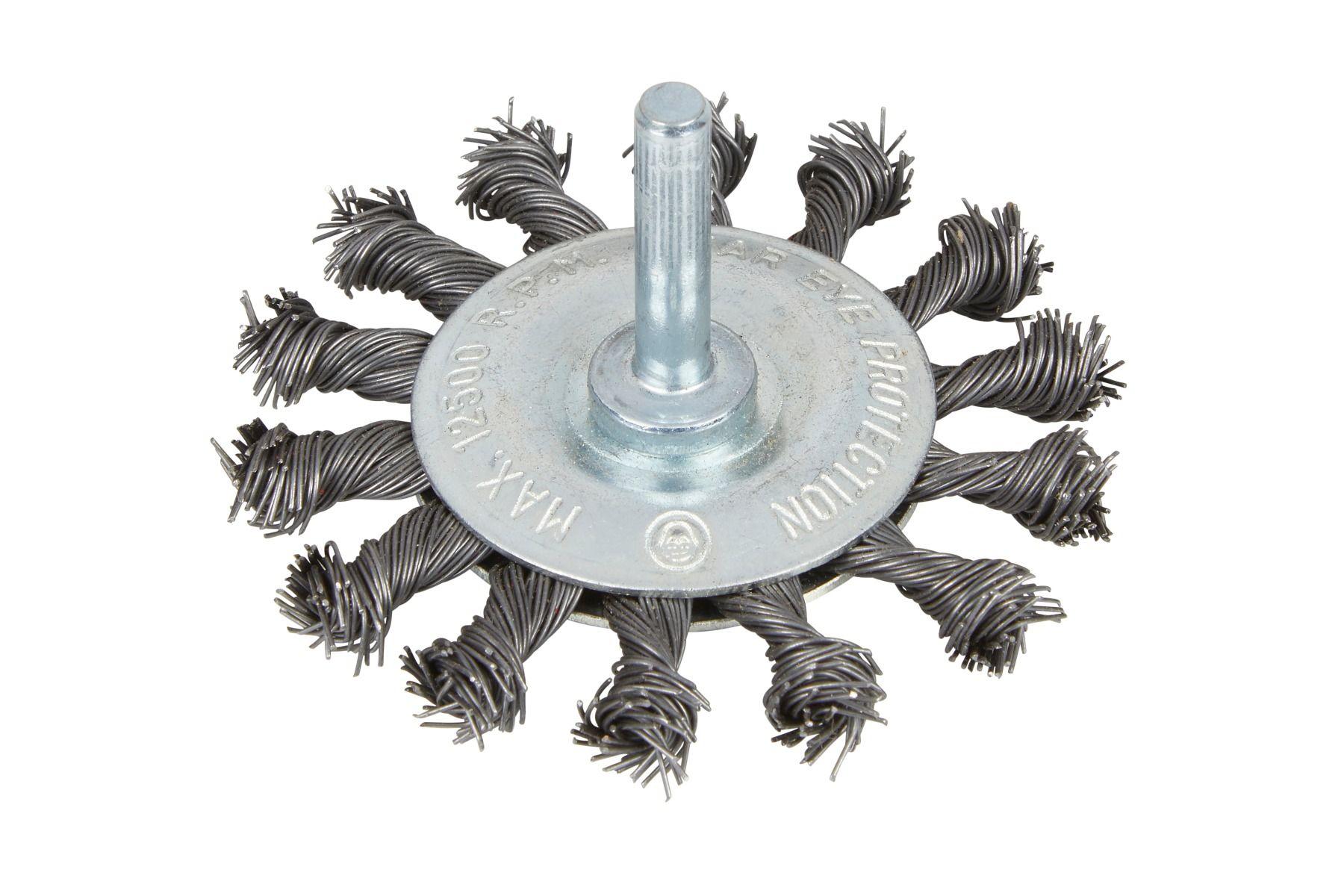 Blue Spot Tools 75mm (3") Flat Twist Knot Wire Wheel Brush
