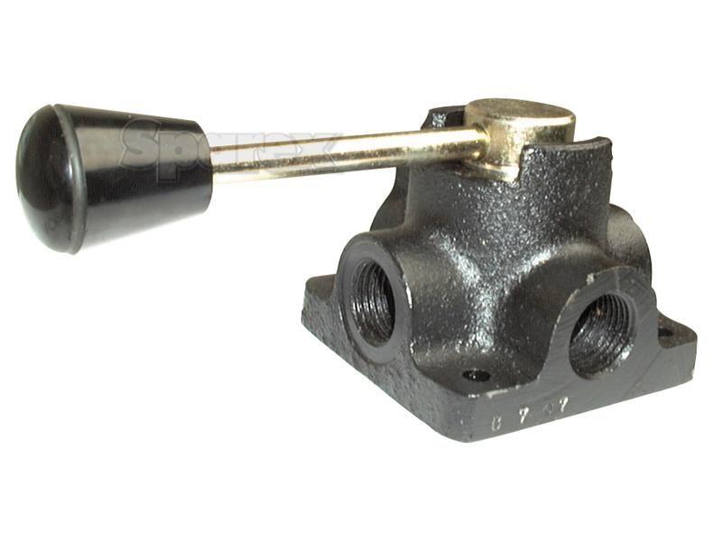 Hydraulic 4-way Diverter Valve 1/2'' BSP closed centre double acting