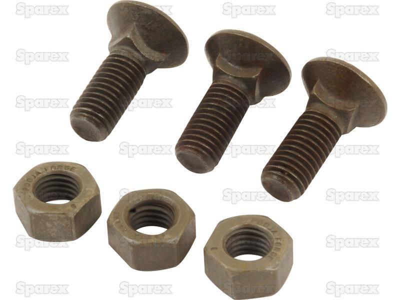 Round Countersunk Square Hex Bolt & Nut (TFCC), Replacement for Lemken