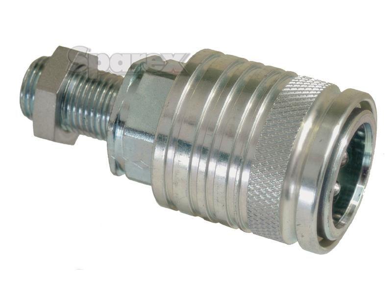 Stauff Quick Release Hydraulic Coupling Female 1/2'' Body x M16 x 1.50 Metric Male Bulkhead