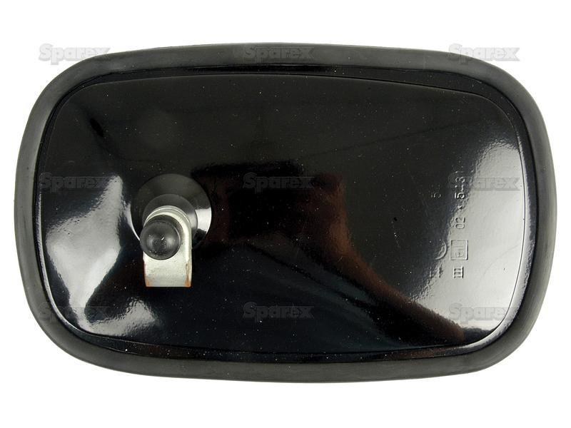 Mirror Head, Flat, Rectangular | Height: 255mm Width: 123mm  Arm Ø: 12 - 15mm