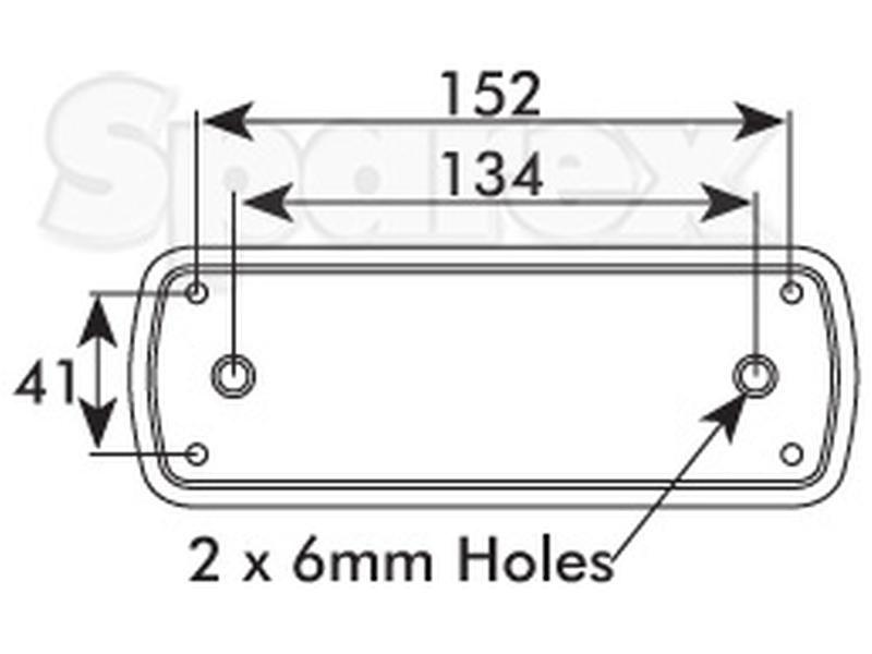 Halogen Rear Combination Light 12/24V, RH & LH Britax, JCB