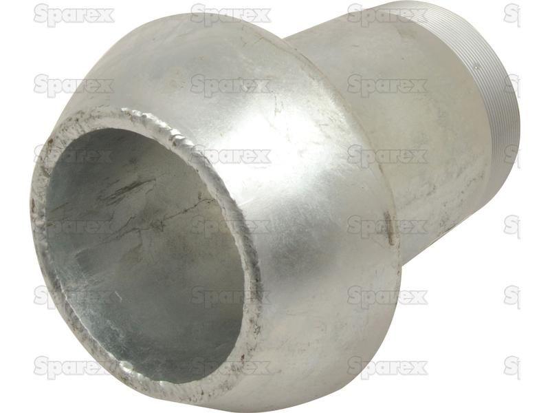 Coupling with Threaded End - Male 2'' (50mm) x 2'' BSPT (Galvanised)