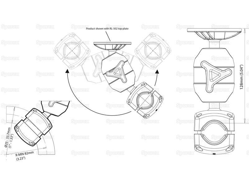 ROKK™ Midi Adjustable Rail Mount