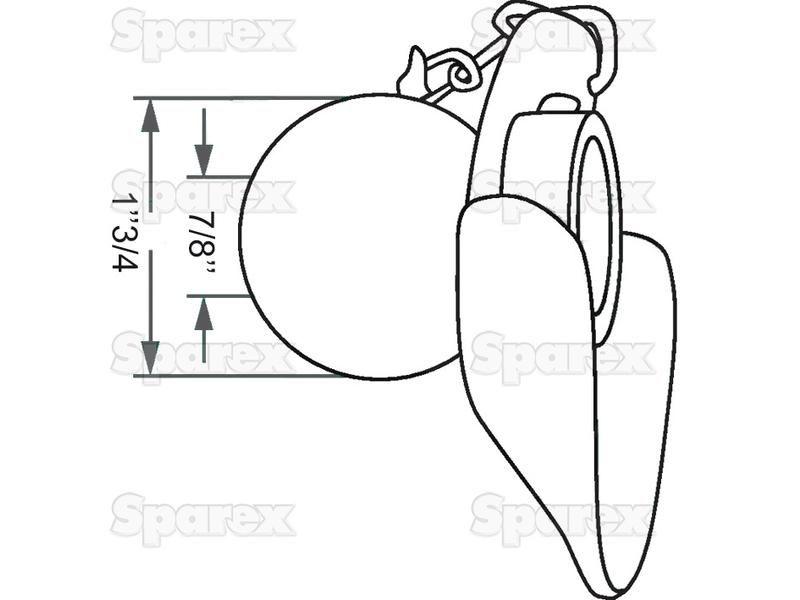 Lower Link Ball, Guide Cone and Linch Pin (Cat. 1/1)