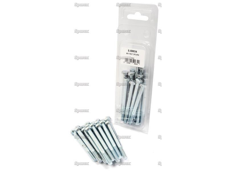 Metric Bolt, Size: M6 x 70mm (Din 931) 20 pcs. Agripak