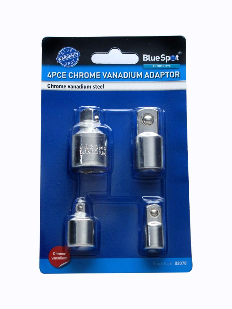 Blue Spot Tools 4 PCE Chrome Vanadium Adaptor Set