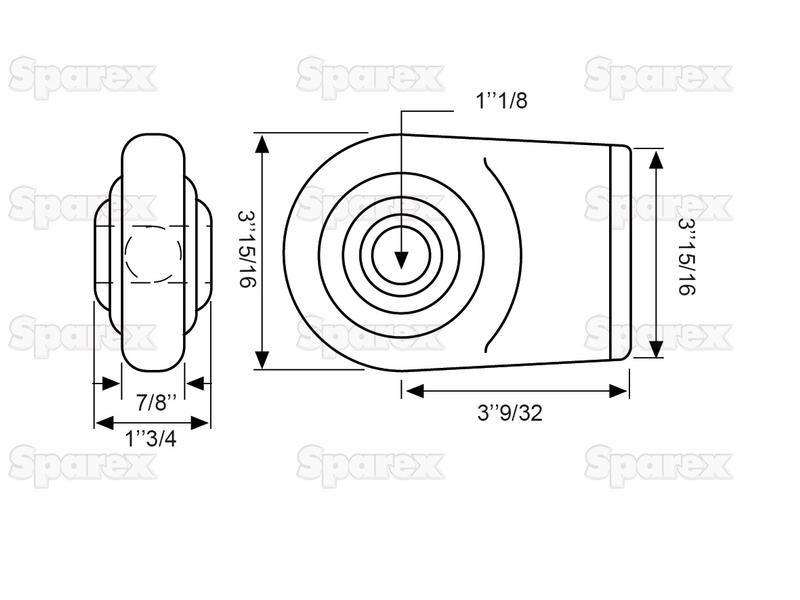 Lower Link Weld On Ball End (Cat. 2) Lely (9.1162.0007.6)