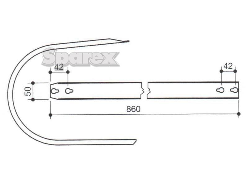Pick Up Reel Band Ford New Holland (80886618414, 855668, 86518442)