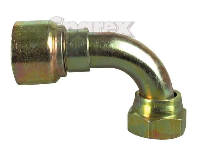 Parker JIC 37° Hose Insert 3/8'' x 7/8'' x 14'' Female 90° Swept Swivel (Short) PARKER HANNIFIN (13W48-10-6)