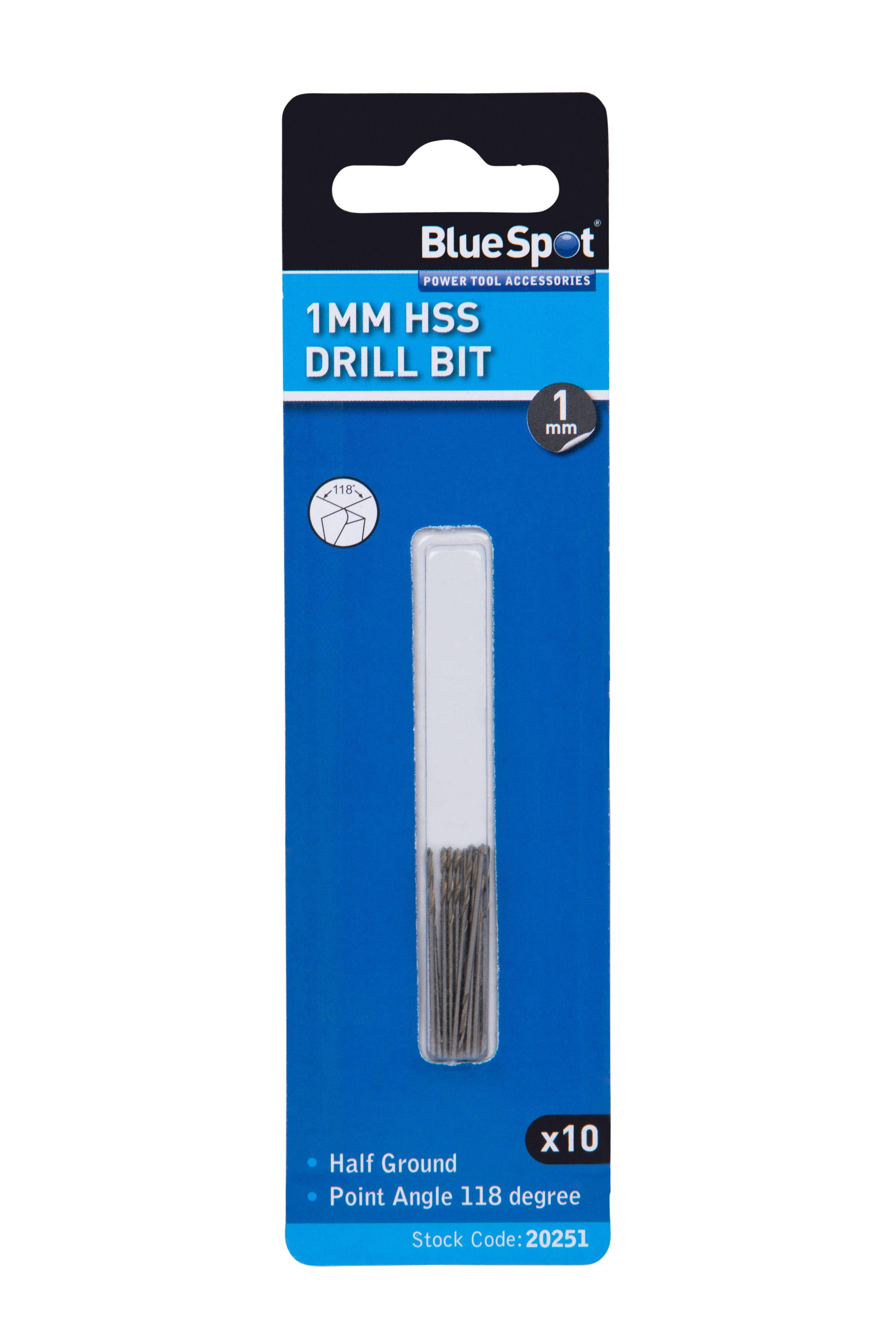 Blue Spot Tools 10 PCE 1mm HSS Drill Set