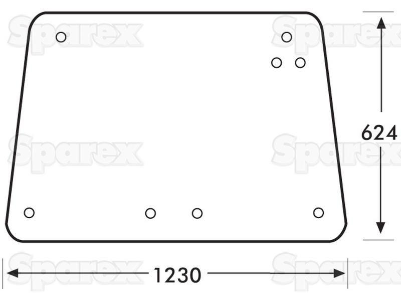 Rear Window for Case IH, Landini