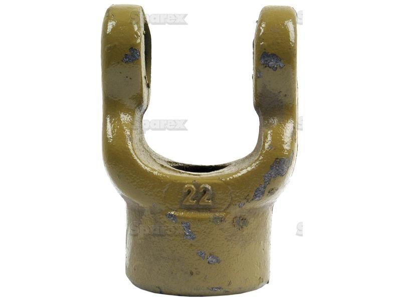 PTO Yoke - Pinhole Yoke (U/J Size: 22 x 54.8mm) Bore Ø20mm, Pin Ø: 8mm. Bondioli & Pavesi, La Magdalena, Walterscheid