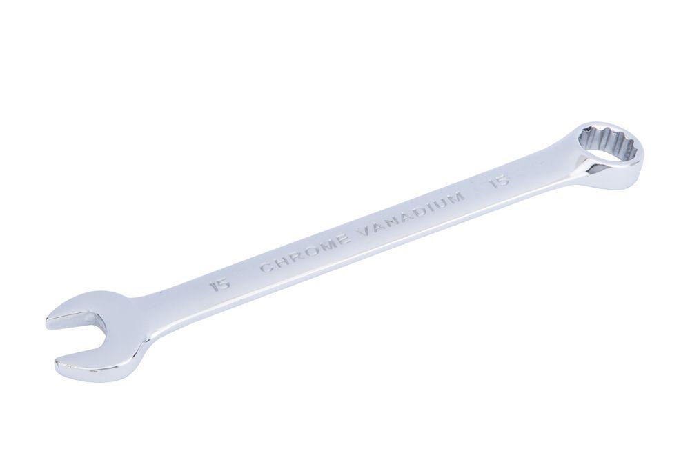 Blue Spot Tools 15mm Fully Polished Chrome Vanadium Spanner