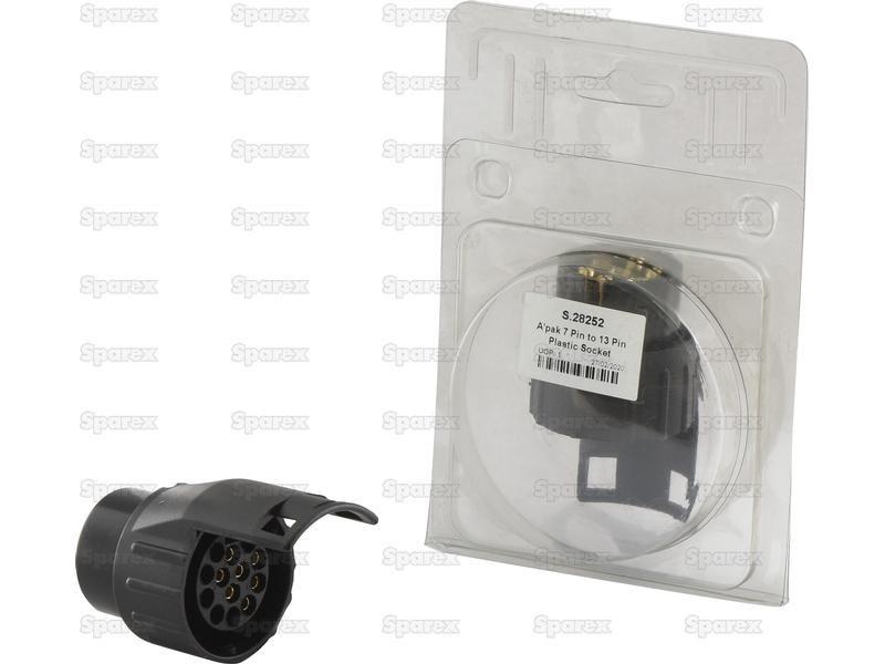 A'pak 7 Pin to 13 Pin Plastic Socket