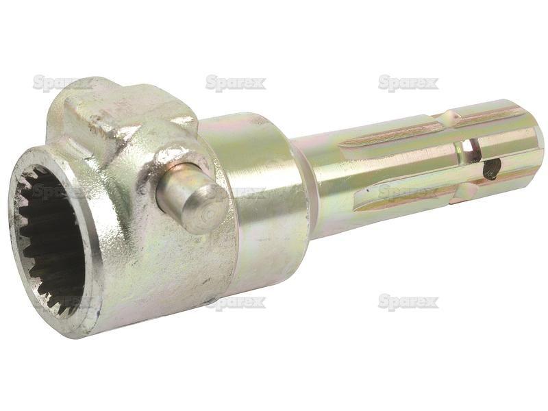 PTO Adaptor - Female spline 1 3/4'' - 20 x Male spline 1 3/8'' - 6 with Quick Release Pin.