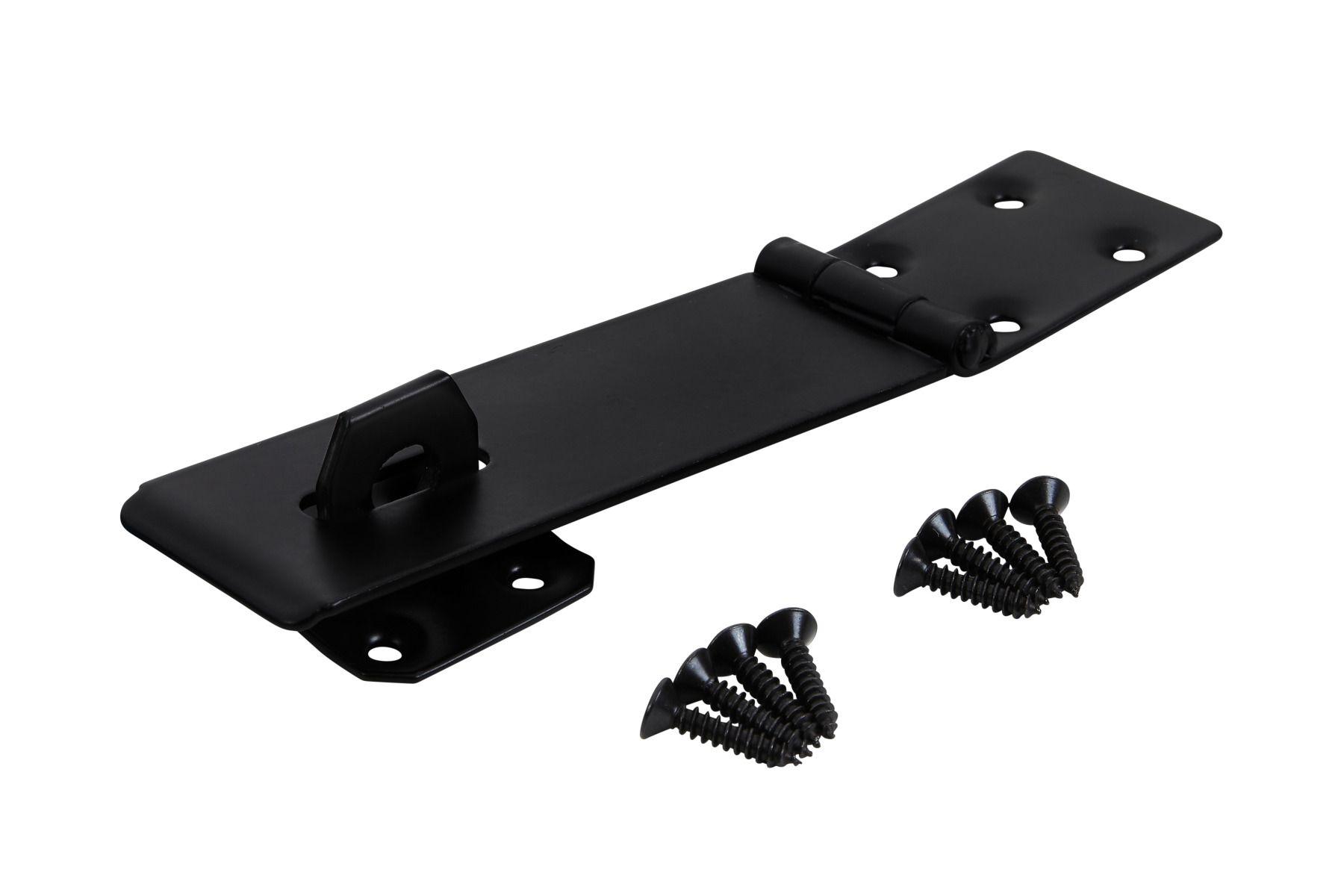 Blue Spot Tools Black Powder Coated Hasp And Staple 115mm