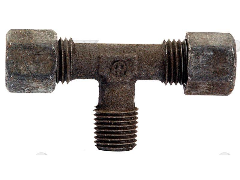 Hydraulic Metal Pipe Tee Stud Coupling T.E.V. 8L - 1/4''BSP 90 male stud branch PARKER HANNIFIN (TE08LRCF)