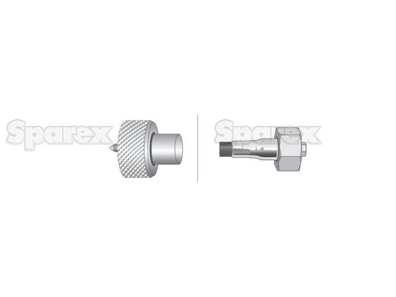 Drive Cable - Length: 1460mm, Outer cable length: 1447mm. for Deutz-Fahr Agroxtra 6.17 (Agroxtra Series)