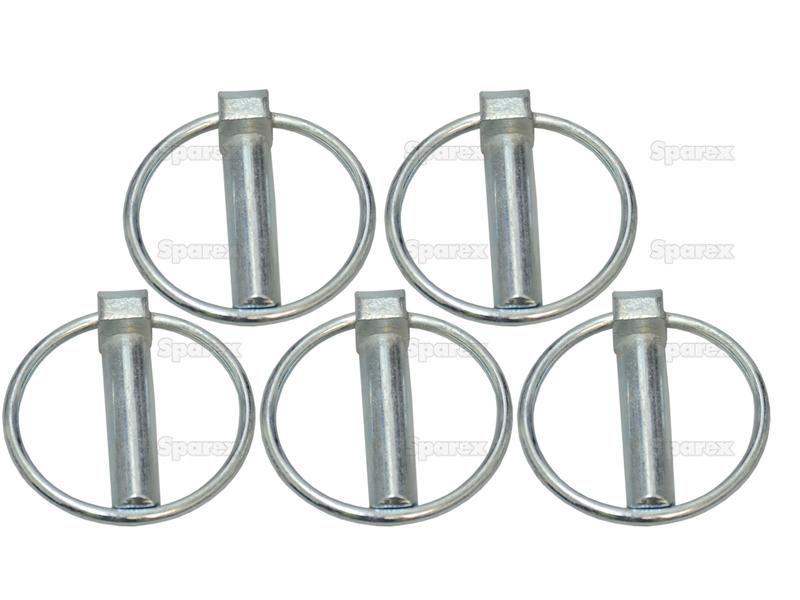 Round Linch Pin, Pin Ø11mm x 47mm (5 pcs. Agripak)
