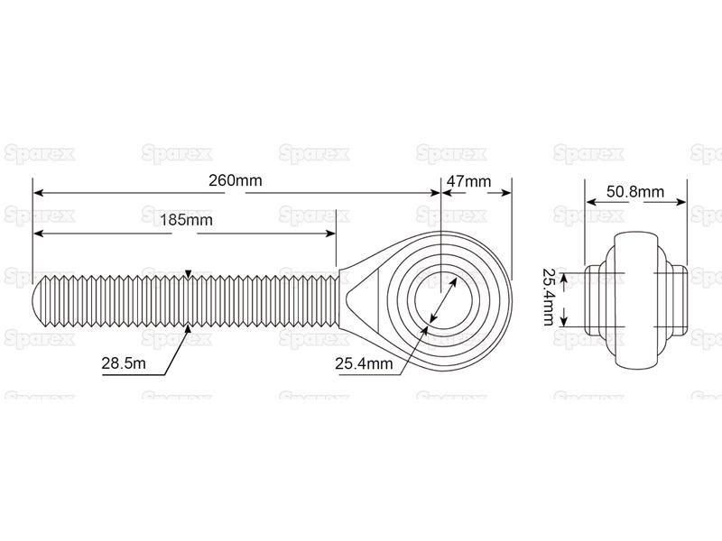 Top Link - Ball End (Cat.2)