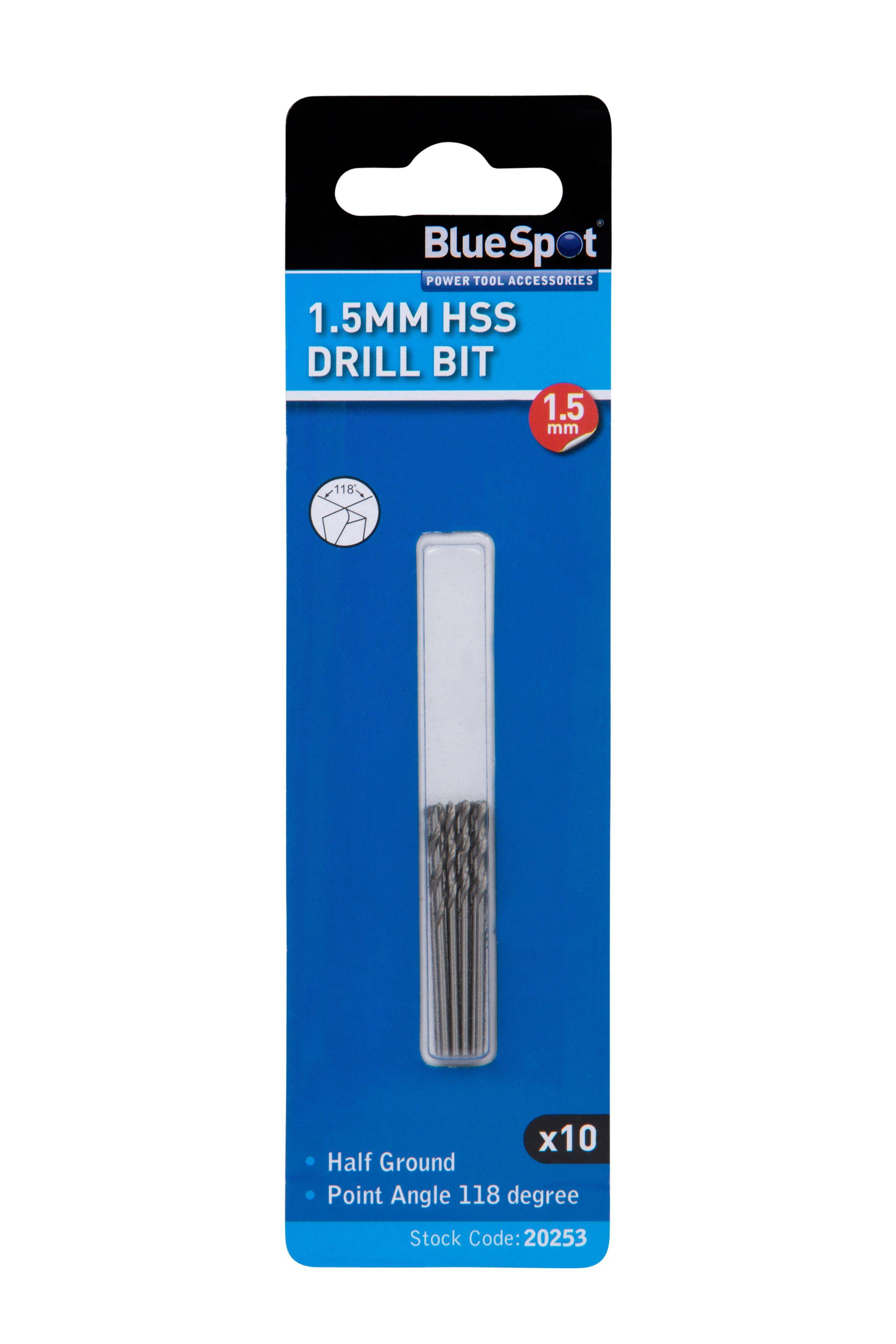Blue Spot Tools 10 PCE 1.5mm HSS Drill Set