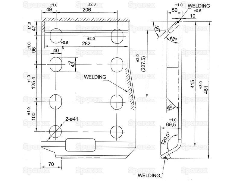 Loader Bracket (Pair), Replacement for: Bobcat. for Bobcat