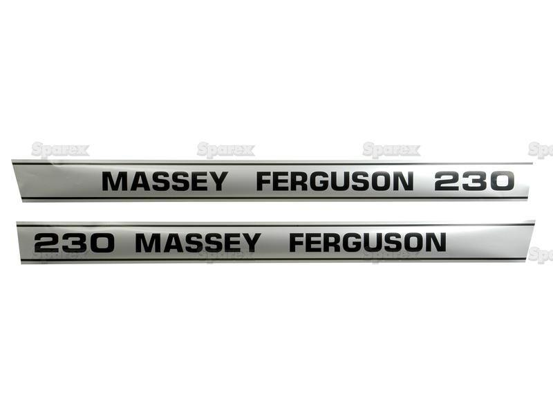 Decal Set - Massey Ferguson 230 for Massey Ferguson 230 (200 Series)