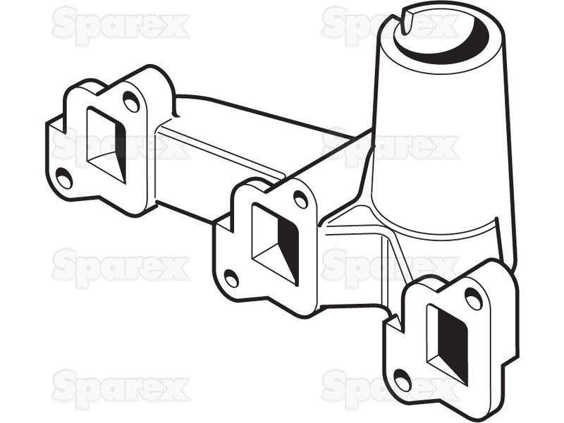 Exhaust Manifold (3 Cyl.) for Ford New Holland 4190 (1000 Series)