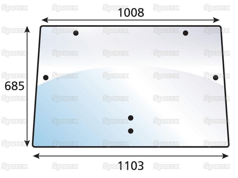 Windscreen for Deutz-Fahr Agroplus 95 (Agroplus Series)