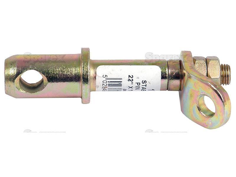 Stabiliser Pin 22x110mm, Thread size 7/16''x25.4mm for Massey Ferguson 35 (Pre 100 Series (1947 - 65))