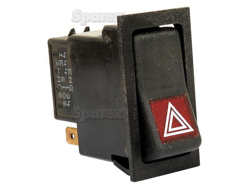 Rocker Switch - Hazard, 2 Position (On/Off) Massey Ferguson (3611532M1)