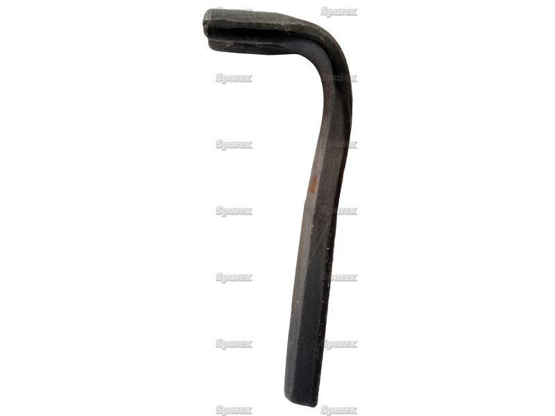 Hardfaced Power Harrow Blade 110x25.5x318mm RH. Hole centres: mm. Hole Ø 19.5mm. Replacement for Kuhn. for Kuhn VARIOUS
