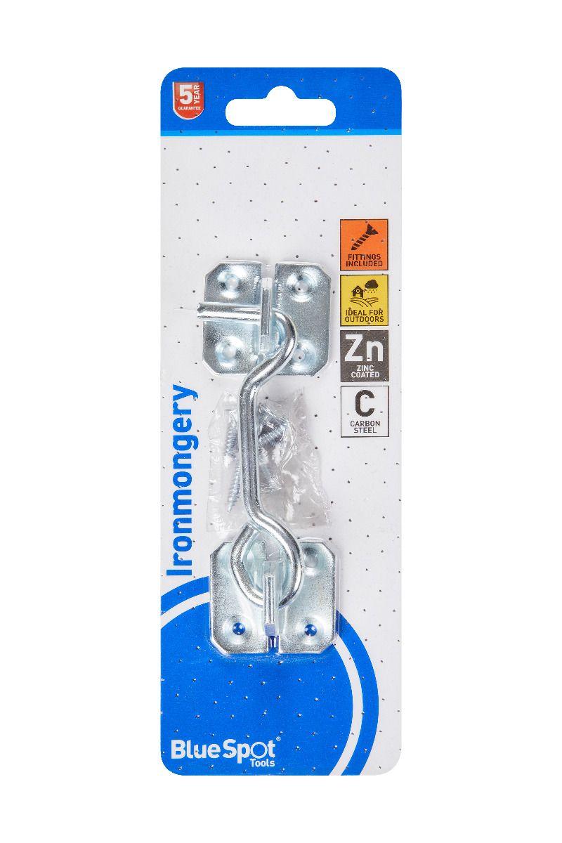 Blue Spot Tools Zinc Plated Cabin Hook 102mm