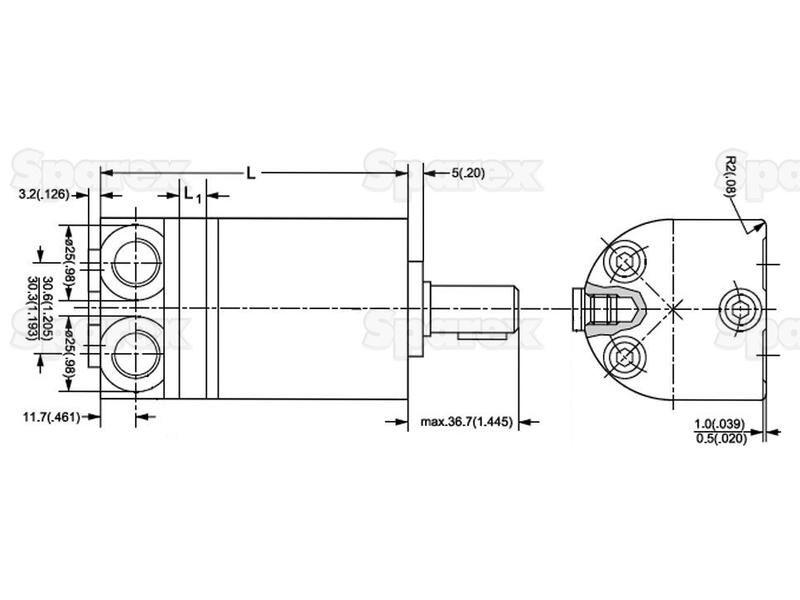 Orbital Hydraulic Motor Danfoss (151G0004, OMM12.5, OMM125151G0004)
