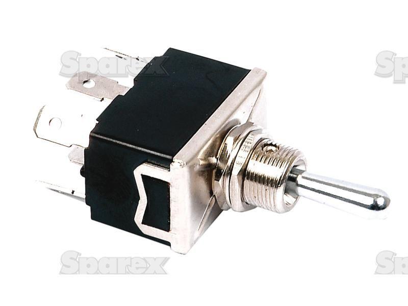 Toggle Switch, (On)/Off/(On) Sprung Centred