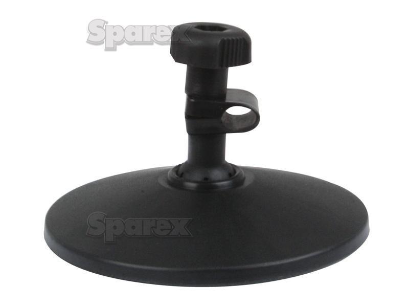 Mirror Head Flat Round | Height: 125mm Width: 125mm Arm Ø: 10 - 12mm