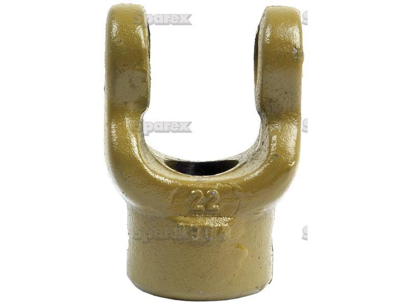 PTO Yoke - Pinhole Yoke (U/J Size: 30.2 x 92mm) Bore Ø1 1/2'', Pin Ø: 3/8''. La Magdalena (73.36)