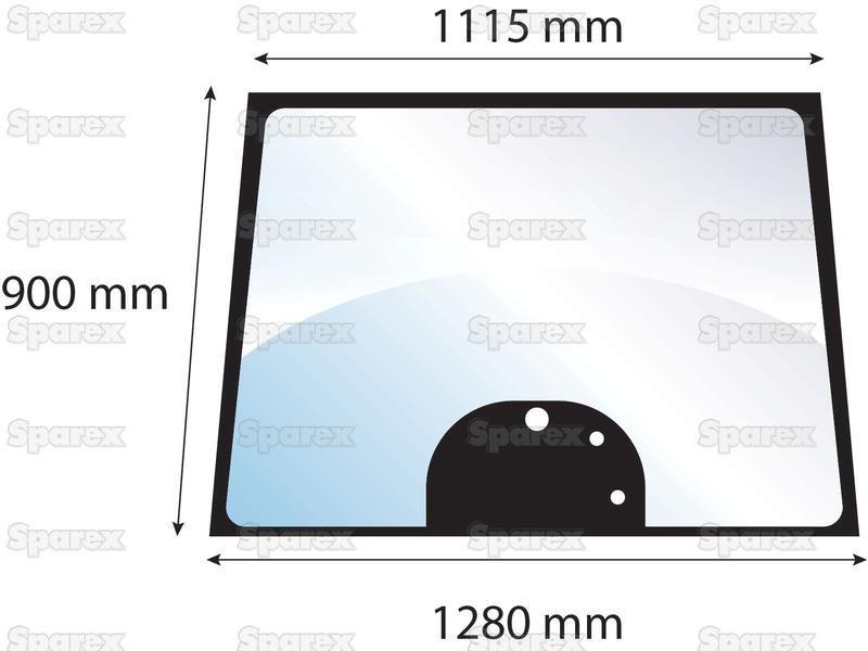 Windscreen for Massey Ferguson (3777602M2)