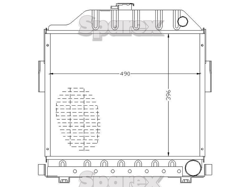 Radiator for Case IH 724 (24 Series)
