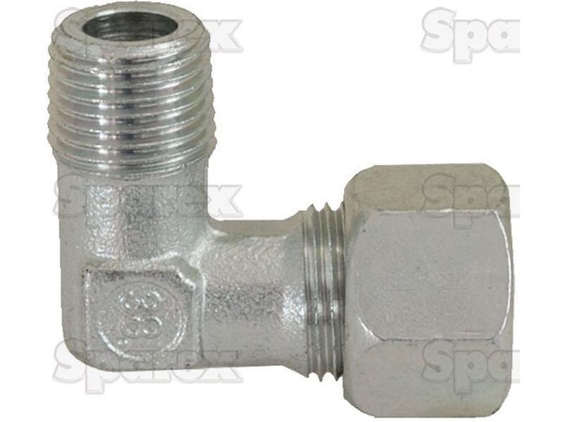 Hydraulic Metal Pipe Angled Stud Coupling G.E.V. 12S - M18 x 1.5 90 compact PARKER HANNIFIN (WE12SMCF)