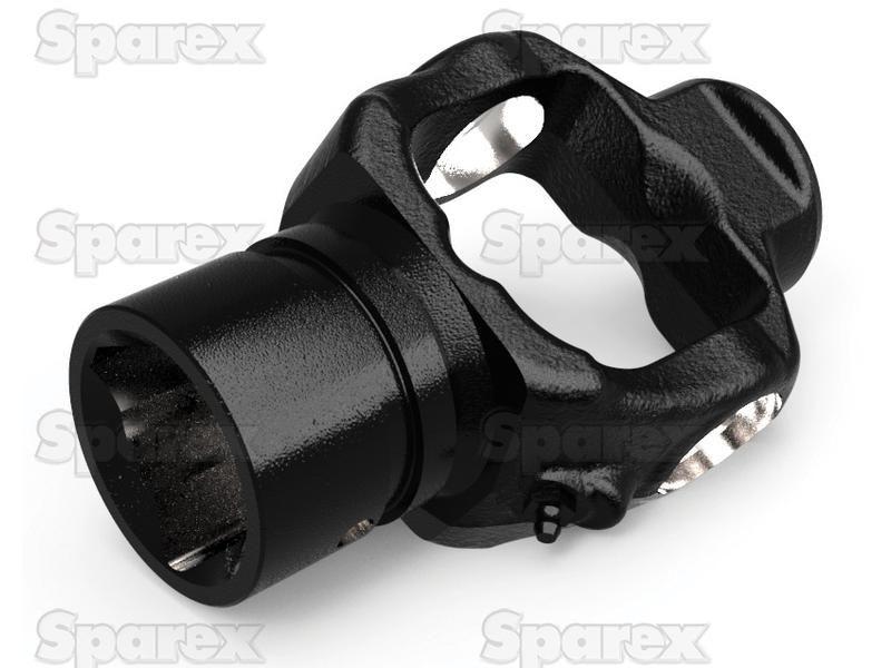 PTO Wide Angle Tube Yoke (U/J Size: 28.6 x 81.3 & 31.8 x 108mm) Profile: Triangle, Size: 45 x 5.5mm, Ref: 24518.