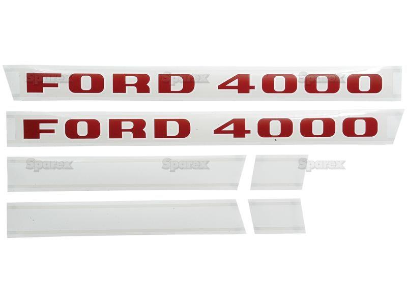 Decal Set - Ford / New Holland 4000 for Ford New Holland 5000 (1000 Series)