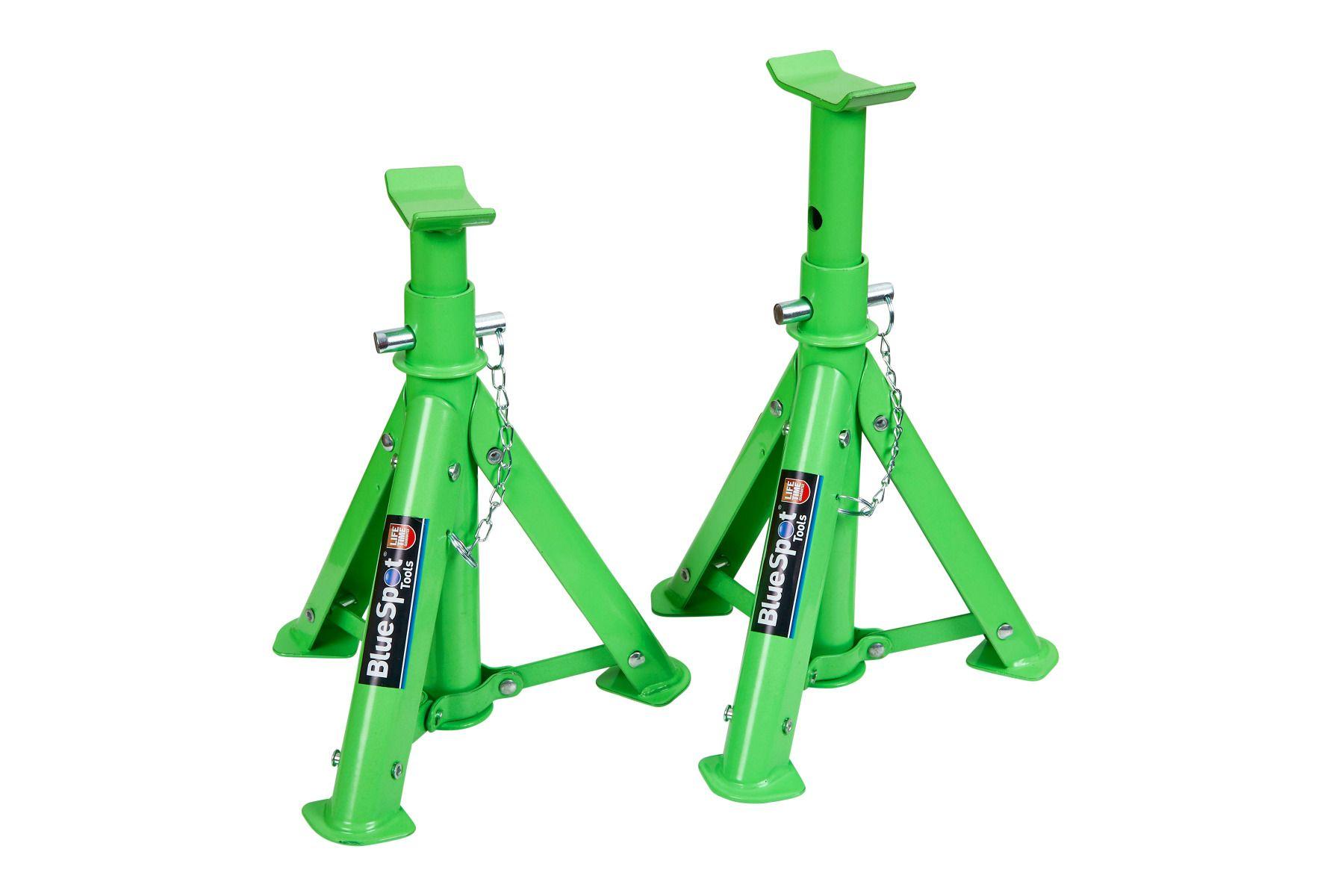 Blue Spot Tools 2T (2000KG) Pair Foldable Axle Stands