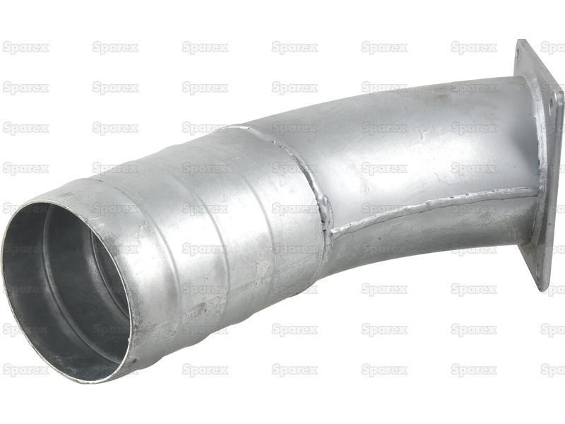 45° Pipe with Flange and Hose End 6'' (150mm) x (150mm) (Galvanised)