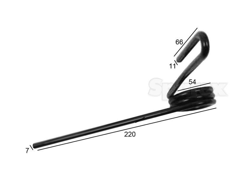 Seeder Tine - Ø7mm, Length: 220mm for Sulky VARIOUS