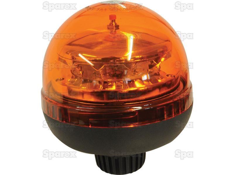 LED Rotating Beacon (Amber), Interference: Class 3, Fixed Pin, 12-24V
