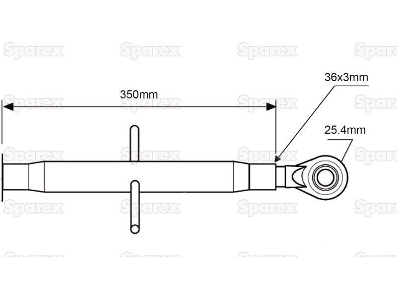 Top Link Heavy Duty (Cat.2/-) Ball and Ball, Min. Length: -mm.